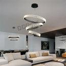 GobekUsa Lstre Modern Circle Chandelier for Bright 360° Lighting in Living Room, Bedroom, Kitchen