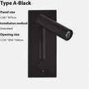 GobekUsa LED Wall Sconce Adjustable Reading Light for Hotel Bedroom, USB Charging