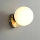 GobekUsa Glass Round Ceiling Lamp Brass Metal Lights for Hallway and Aisle