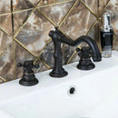 GobekUsa Dual Handle Basin Faucet in Chrome Solid Brass with Antique Black Finish