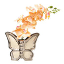 GobekUsa Butterfly Ceramic Vase: Home Decor Flower Arrangement Figurine Butterfly Flowerpot
