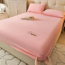 GobekUsa Cozy Velvet Fitted Sheet: Thick Warm Bed Cover for Bedroom Living Room