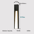 GobekUsa LED Black Outdoor Wall Lamp for Patio Entryway and Garden Lighting
