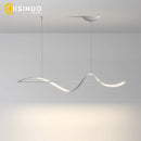 GobekUsa Dimmable LED Linear Chandelier Pendant for Kitchen Bedroom Dining Room