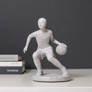 GobekUsa Abstract Sports Player Sculpture Set Grey/White Figurines Home Decor