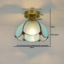 GobekUsa Glass Copper LED Ceiling Light - Nordic Home Lighting Fixture