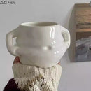 GobekUsa Big Belly Ceramic Mug Set for Dining Table, Coffee, Tea, and Juice