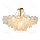 GobekUsa Cream Wind Crystal Chandelier - Elegant French Design for Luxury Living Spaces