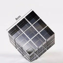 GobekUsa Crystal Magic Cube Desk Ornament Sculpture DecorationCrafts