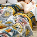 GobekUsa Cartoon Throw Blanket - Soft Cotton Summer Quilt for Beds and Sofas