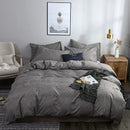 GobekUsa Grain Pattern Double Duvet Cover Set for King & Queen Size Beds