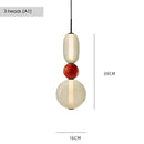 Nordic Colored Glass Pendant Light