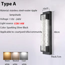 GobekUsa Dimmable LED Stainless Steel Outdoor Wall Sconce for Villa Garage Garden Courtyard