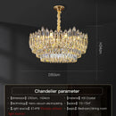 GobekUsa Crystal Chandelier: Modern Light Luxury for Living Room, Bedroom, Dining Room