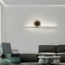 GobekUsa Circle Straight Bar Wall Lamp | Modern Nordic LED Bedroom Living Room Decor