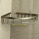 GobekUsa Aluminum Antique Finish Shower Basket Holder Shelf, Single Layer