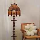 GobekUsa Chinese Tassels Floor Lamp Retro Warm LED Lighting Luxurious Home Decor