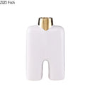 GobekUsa Gold Ceramic Vase Desk Decor Artificial Flower Arrangement Aesthetic Room Vase