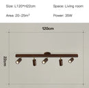 GobekUsa Nordic WoodenTrack LED Ceiling Spotlight for Home Decor