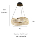 GobekUsa Golden Crystal Chandelier Luxury Round Pendant Lamparas Art Decor Fixture