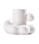 GobekUsa Cotton Candy Ceramic Cup & Saucer Set for Coffee, Tea, Milk, Juice