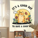 GobekUsa Cat Tapestry: Mushroom Flower Moon Boho Decor for Living Room, Kids Room