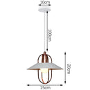 GobekUsa Iron Pendant Light for Dining Room, Kitchen, and Bedroom