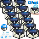 GobekUsa 100LED Solar Powered Outdoor Wall Lamp with PIR Motion Sensor