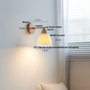 GobekUsa Iron Wood LED Wall Light Fixture Rotate Bedside Lamp Aplique Pared