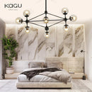 GobekUsa Glass Ball Chandelier Modern Minimalist Decor Lighting