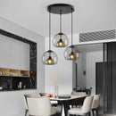 Nordic Smoke Gray Glass Pendant Light Chandelier