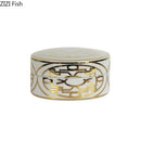 GobekUsa Gold Geometric Storage Jar Set
