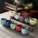 GobekUsa Ceramic Kung Fu Tea Cup Set - Handcrafted Porcelain Drinkware for Coffee and Wine