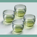 GobekUsa Glass Tea Cup Set for Chinese Kung Fu Tea, Heat Resistant & Thicken Glass