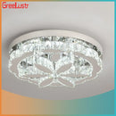 GobekUsa Crystal Ceiling Chandelier: Modern LED Light with RC Dimming for Luxe Home Decor
