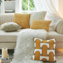 GobekUsa Geometric Tufted Plush Cushion Cover for Stylish Home Decor