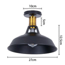GobekUsa Industrial Flush Mount Light for Home Decor in Bedroom, Kitchen, Living Room