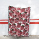 GobekUsa Cat Strawberry Knitted Blanket Sofa Cover