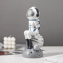 GobekUsa Astronaut Resin Figurines: Modern Space Ornaments for Home Decor and Gift