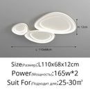 GobekUsa LED Chandeliers White Chrome Kitchen Light Fixture Modern Home Lighting