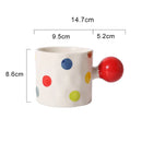GobekUsa Heart Design Ceramic Coffee Tea Cup Set