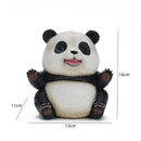 GobekUsa 14cm Panda Baby Figurines: Fierce & Cute Animal Collection for Home Office Decor