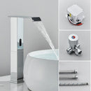 GobekUsa Automatic Sensor Waterfall Basin Faucet - Touchless Bathroom Sink Tap