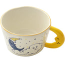 GobekUsa Bear Moon Ceramic Mug: Cute Hand Painted Coffee Cup for Kitchen Drinkware