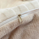 GobekUsa High-Density Milk Fleece Duvet Set with Winter Warmth King Bedding & Plush Blanket Cover