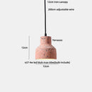 GobekUsa Terrazzo Stone LED Pendant Lamp for Industrial Loft, Bar, Coffee, Living Room.