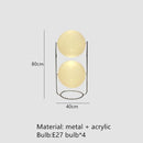 GobekUsa Garrault LED Chrome Metal Ball Floor Lamp with White Acrylic Shade