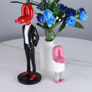 GobekUsa Balloon Dog Statue Resin Sculpture Modern Home Office Decor