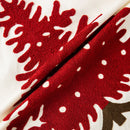 GobekUsa Embroidered Christmas Tree Cushion Cover 45x45cm Green Red Square Pillow Cover