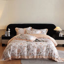 GobekUsa Eucalyptus Fiber Flowers Print Bedding Set - Soft Silky Cool Feel